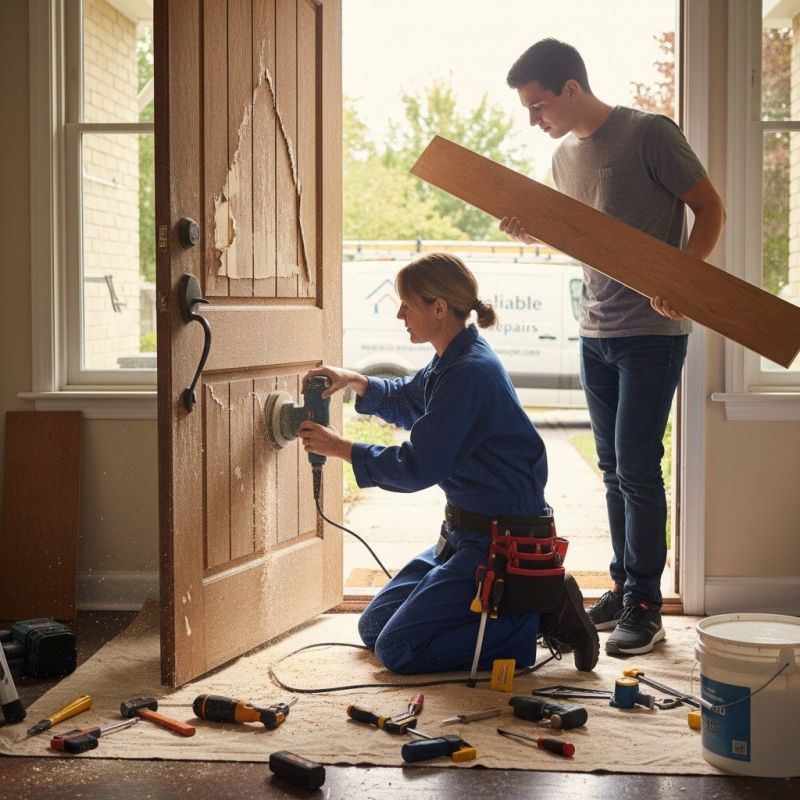 Wood Door Refinishing