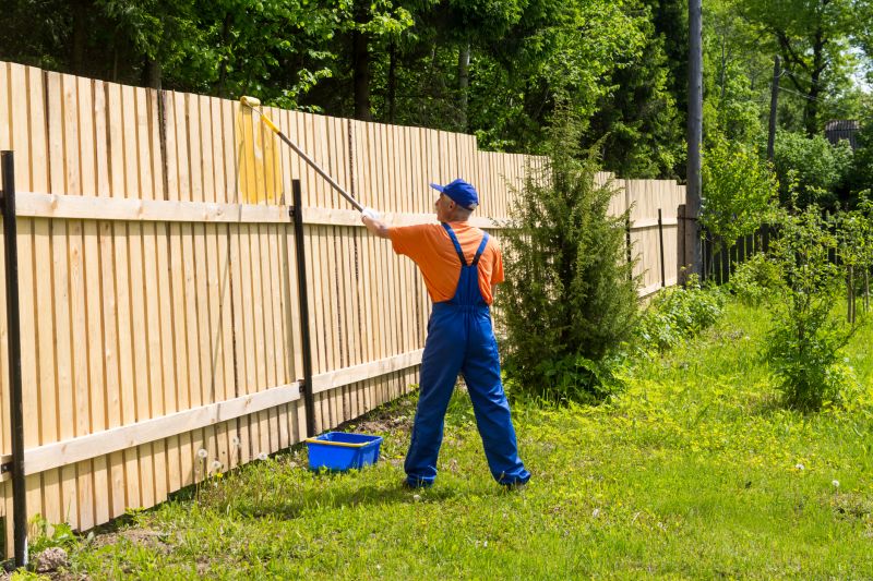 Backyard Fence Painting